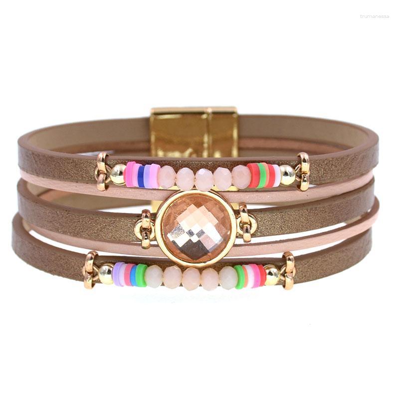 Charm Bracelets Bohemia Crystal For Women 3 Size 8 Colors Leather Magnet Bracelet Fashion JewelryCharm Raym22
Charm Bracelets Bohemia Crystal For Women 3 Size 8 Colors Leather Magnet Bracelet Fashion JewelryCharm Raym22