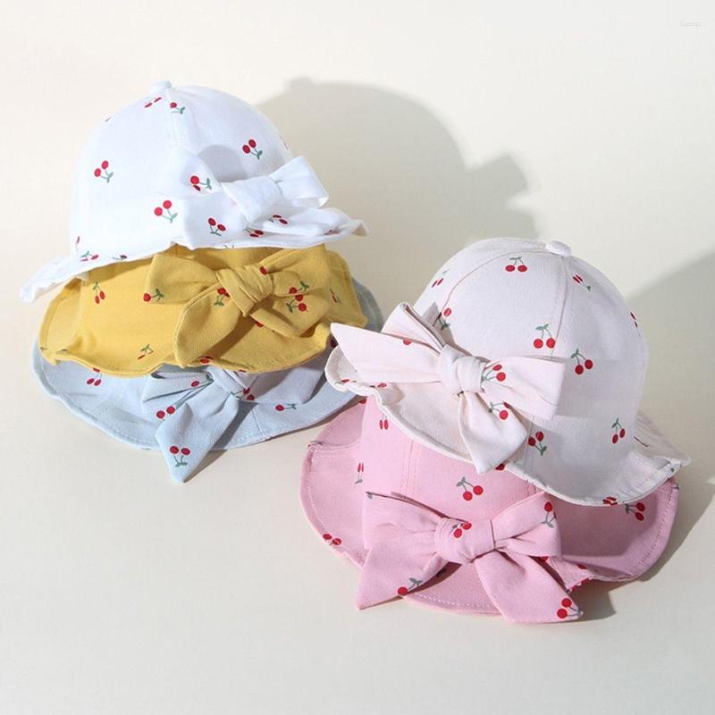 Berets Cute Cherry Printed Baby Bucket Hat Cartoon Bow Outdoor UV Protection Girls Boys Sun Spring Summer Kids Fisherman Panama Cap, Yellow
Berets Cute Cherry Printed Baby Bucket Hat Cartoon Bow Outdoor UV Protection Girls Boys Sun Spring Summer Kids Fisherman Panama Cap, Yellow