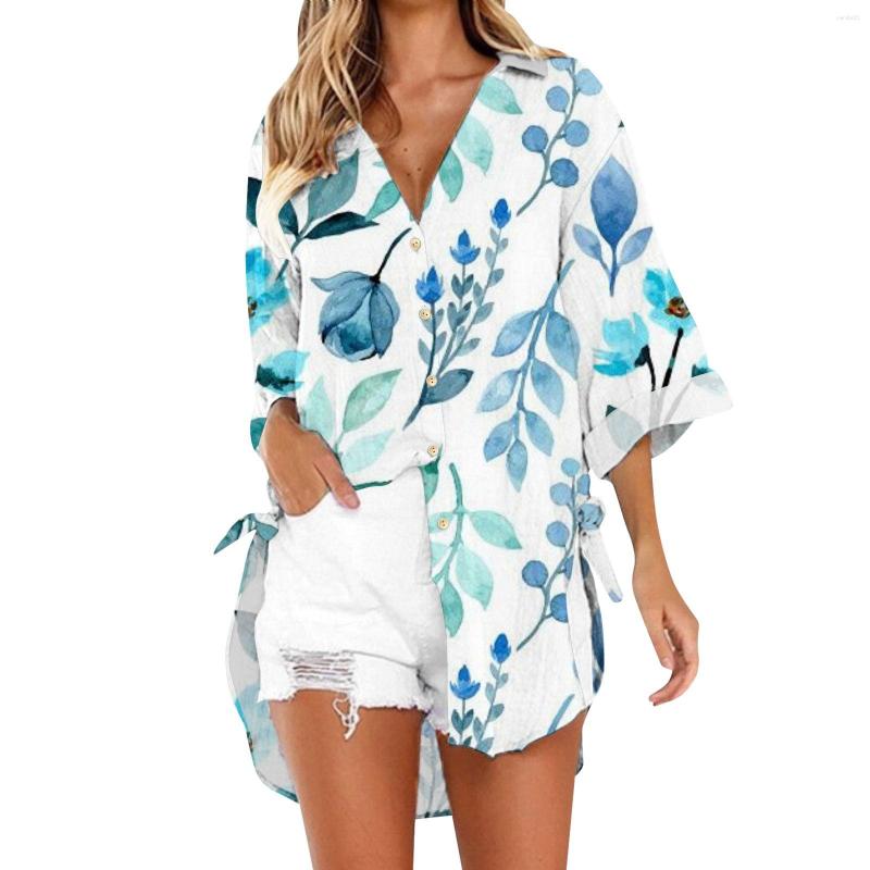 Women' Blouses Womens Shirt Floral Print Button Down Long Sleeve Dress Elegant Cover Ups Casual Tunic Blouse Top Ladies Office Camisas, Green
Women' Blouses Womens Shirt Floral Print Button Down Long Sleeve Dress Elegant Cover Ups Casual Tunic Blouse Top Ladies Office Camisas, Green