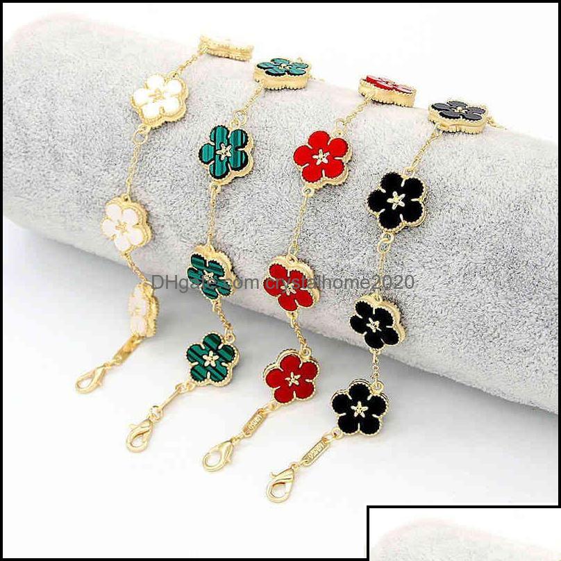 Chain Link Trendy Vintage Charm Clover Bracelet Colorf Ladies 5 Plum Bossom Flowers Bangles Jewelry For Women Drop Delivery 2021 Bra Dh2Fj
Chain Link Trendy Vintage Charm Clover Bracelet Colorf Ladies 5 Plum Bossom Flowers Bangles Jewelry For Women Drop Delivery 2021 Bra Dh2Fj