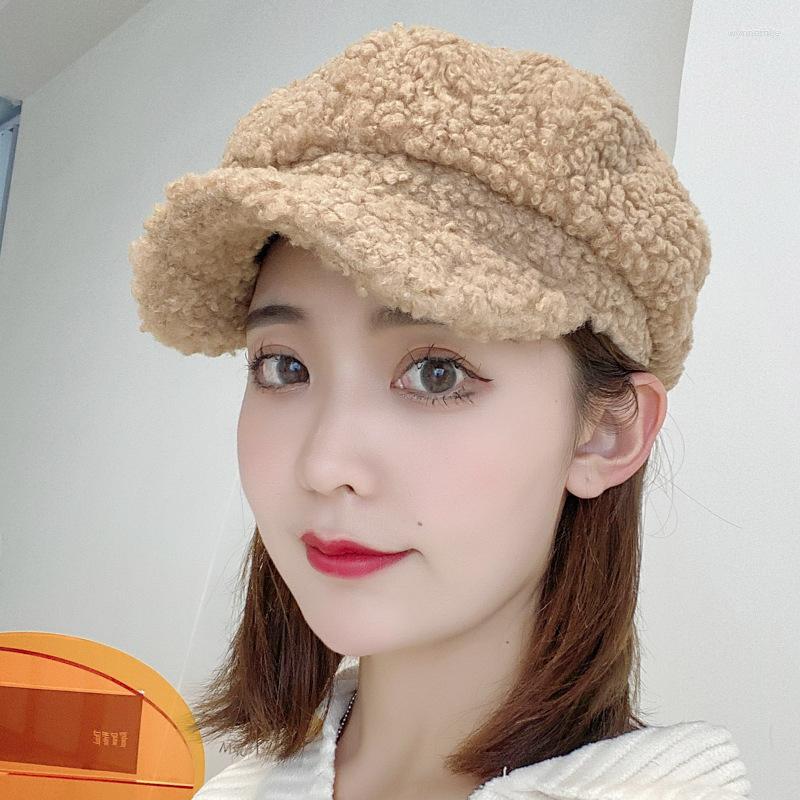 Berets Women Hat British Style Lamb Wool Caps Female Winter Warm Retro Solid Faux Fur Hats Version Tide Autumn Headwear, 05
Berets Women Hat British Style Lamb Wool Caps Female Winter Warm Retro Solid Faux Fur Hats Version Tide Autumn Headwear, 05