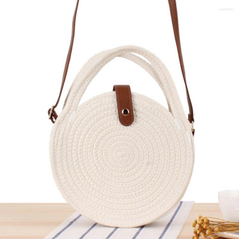 Evening Bags Round Cotton Rope Shoulder Woven Bag Beach Sen Grass Straw Fashion Small Cake Messenger, Bai
Evening Bags Round Cotton Rope Shoulder Woven Bag Beach Sen Grass Straw Fashion Small Cake Messenger, Bai