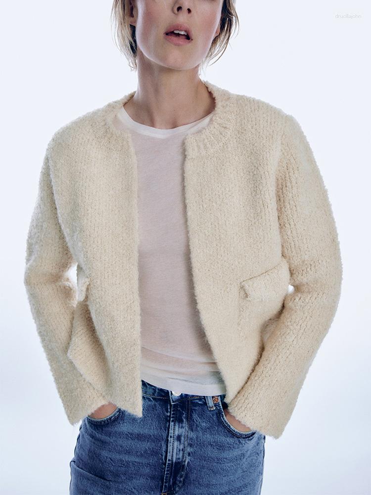 Women' Knits Cardigans Women Sweaters 2023 Round Neck Casual Loose Open Stitch Cardigan Winter Long Sleeve Flap Pockets Knit Sweater, Beige
Women' Knits Cardigans Women Sweaters 2023 Round Neck Casual Loose Open Stitch Cardigan Winter Long Sleeve Flap Pockets Knit Sweater, Beige