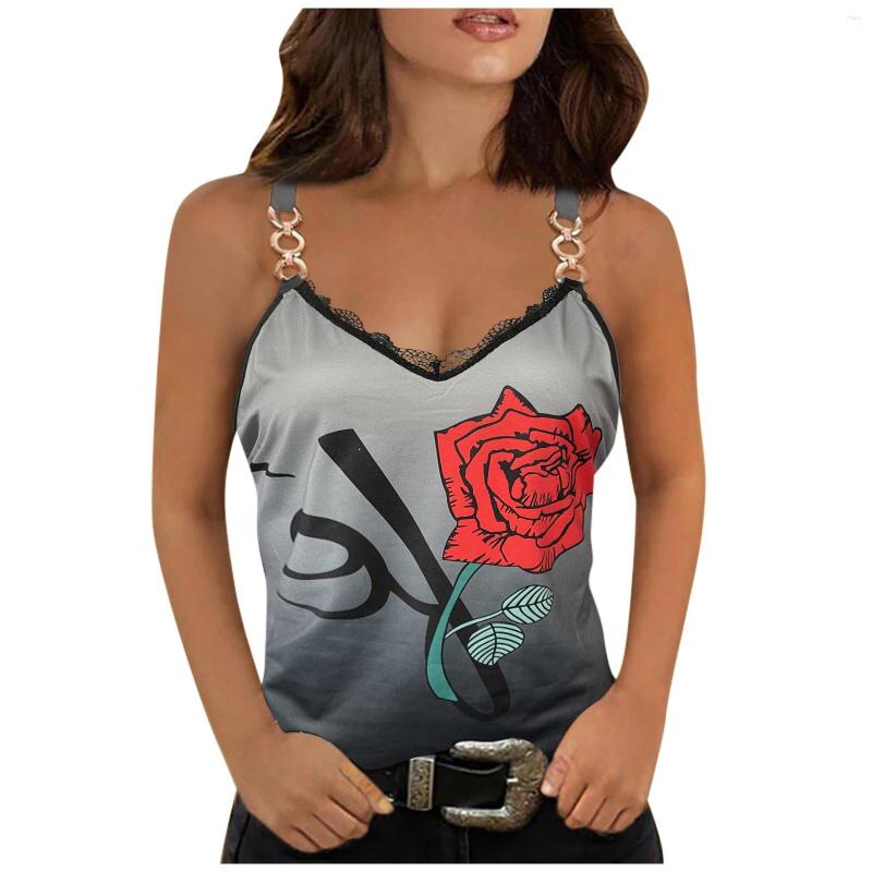 Women' Tanks Tank Top Women Rose Print Sleeveless Shirts Summer Casual Womens Blouses Lace V Neck Vest Slim Tops 2023 Femme, Black
Women' Tanks Tank Top Women Rose Print Sleeveless Shirts Summer Casual Womens Blouses Lace V Neck Vest Slim Tops 2023 Femme, Black