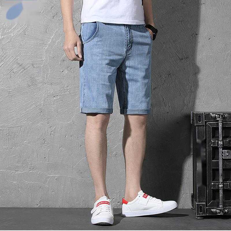 Summer Casual Denim Shorts Men's Stretch Jeans Designer Casual Dented Knee Length Pale Jeans Motorcycle Rider Jeans, Black ash
Summer Casual Denim Shorts Men's Stretch Jeans Designer Casual Dented Knee Length Pale Jeans Motorcycle Rider Jeans, Black ash