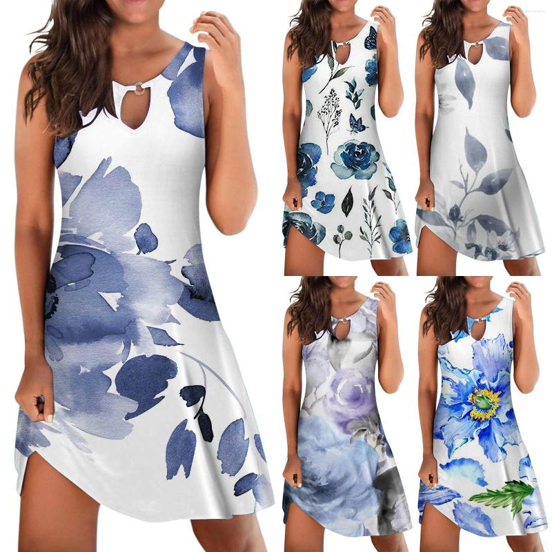 Casual Dresses Women Summer Loose Dress Sleeveless Floral Print V Neck Hollow Out Sundress Beach Mini Stylish For, White
Casual Dresses Women Summer Loose Dress Sleeveless Floral Print V Neck Hollow Out Sundress Beach Mini Stylish For, White