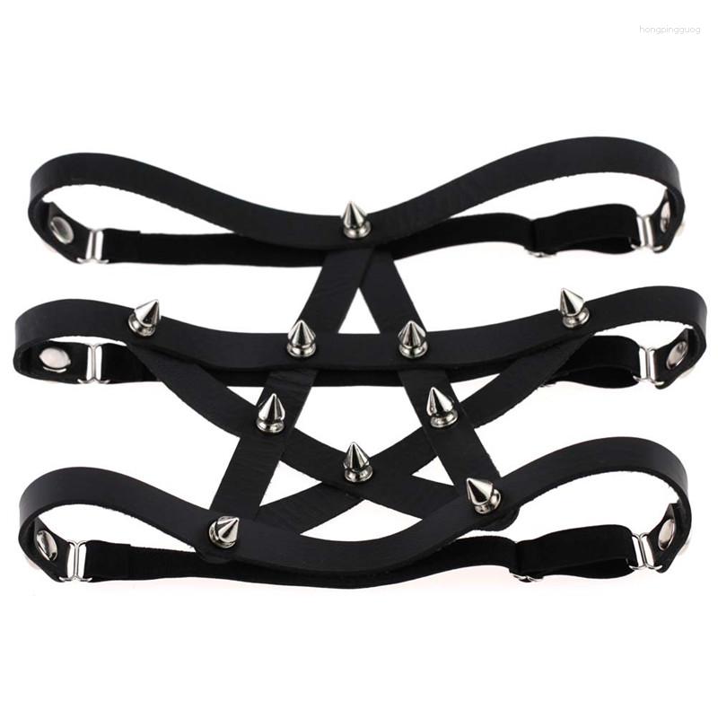 Garters Women Sexy Handmade Punk Five Stars Rivet Rock Goth Garter Belts Harness Leg Ring Leather
Garters Women Sexy Handmade Punk Five Stars Rivet Rock Goth Garter Belts Harness Leg Ring Leather