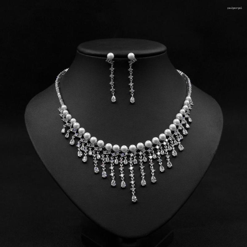 Necklace Earrings Set Fashion 2023 Pearl Pendant Jewelry Charming Cubic Zirconia Luxury Nightclub Factory Wholesale N-1137, Picture shown
Necklace Earrings Set Fashion 2023 Pearl Pendant Jewelry Charming Cubic Zirconia Luxury Nightclub Factory Wholesale N-1137, Picture shown