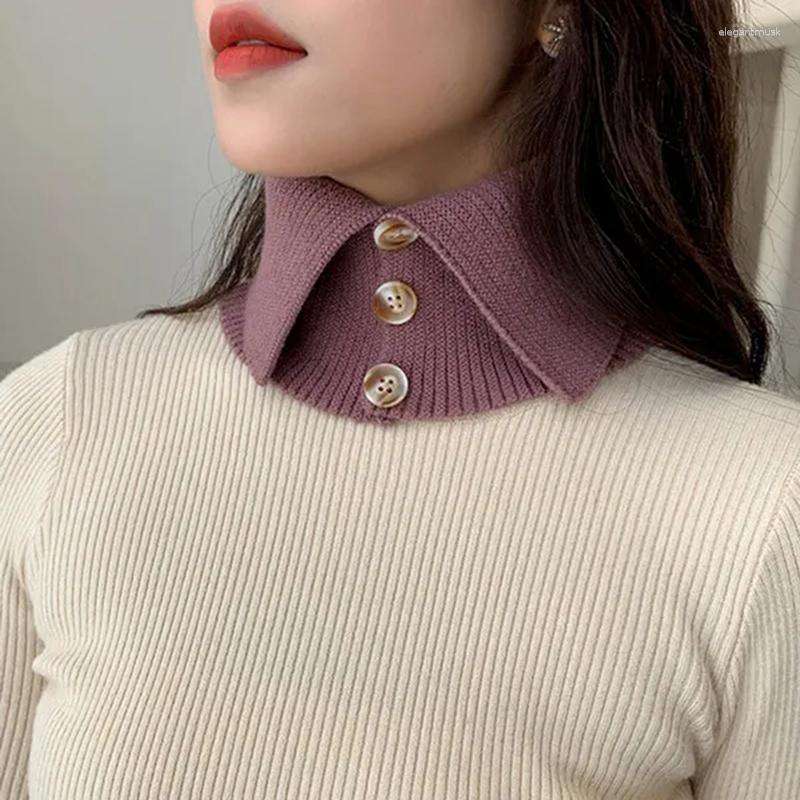 Scarves Autumn Winter Scarf High Elastic Button Thick Neck Sleeve Fake Collar Knitted Wool Retro Fashion Wild Windproof Warm
Scarves Autumn Winter Scarf High Elastic Button Thick Neck Sleeve Fake Collar Knitted Wool Retro Fashion Wild Windproof Warm