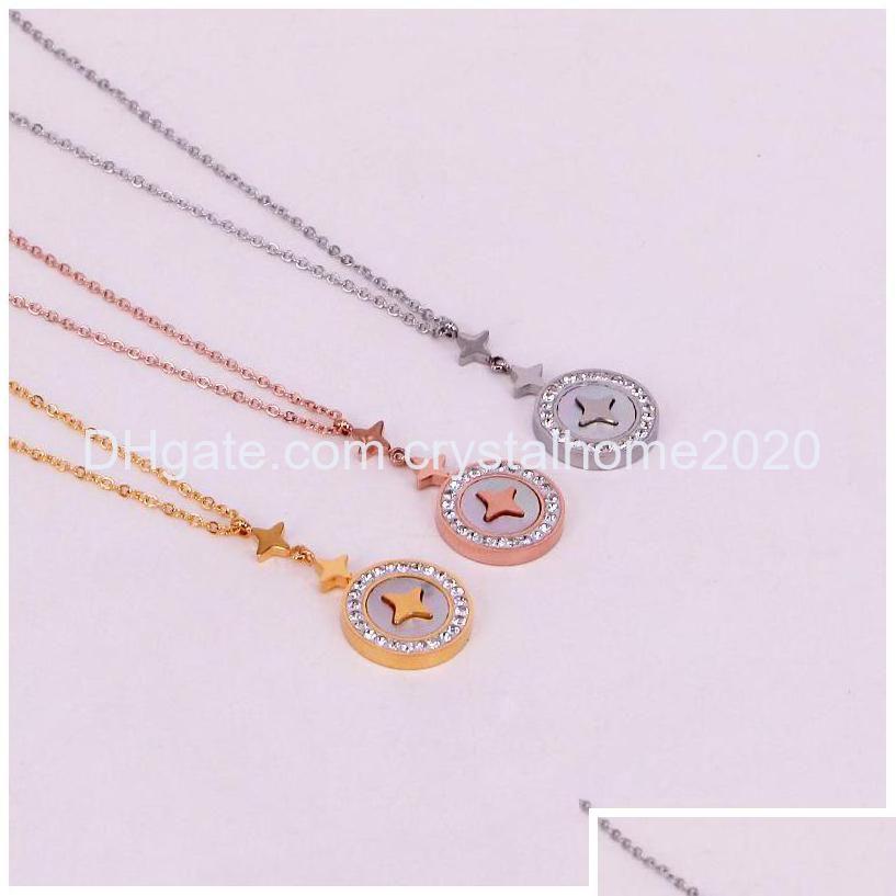 Pendant Necklaces Good Lucky 18K Gold Clover Necklace Luxury Women Jewelry Drop Delivery Pendants Otfl6 Delive Dhl
Pendant Necklaces Good Lucky 18K Gold Clover Necklace Luxury Women Jewelry Drop Delivery Pendants Otfl6 Delive Dhl