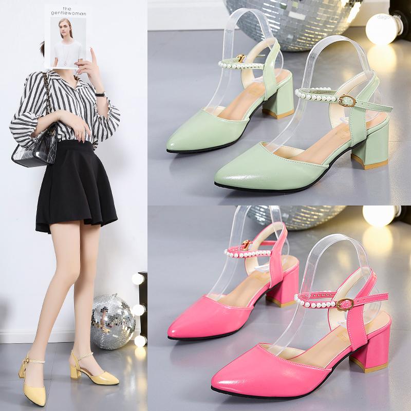 Sandals Ladies 2023 Summer 5cm High Heel Fashion Commuter Work Shoes Pointed Party Beaded Buckle Strap, Pink
Sandals Ladies 2023 Summer 5cm High Heel Fashion Commuter Work Shoes Pointed Party Beaded Buckle Strap, Pink
