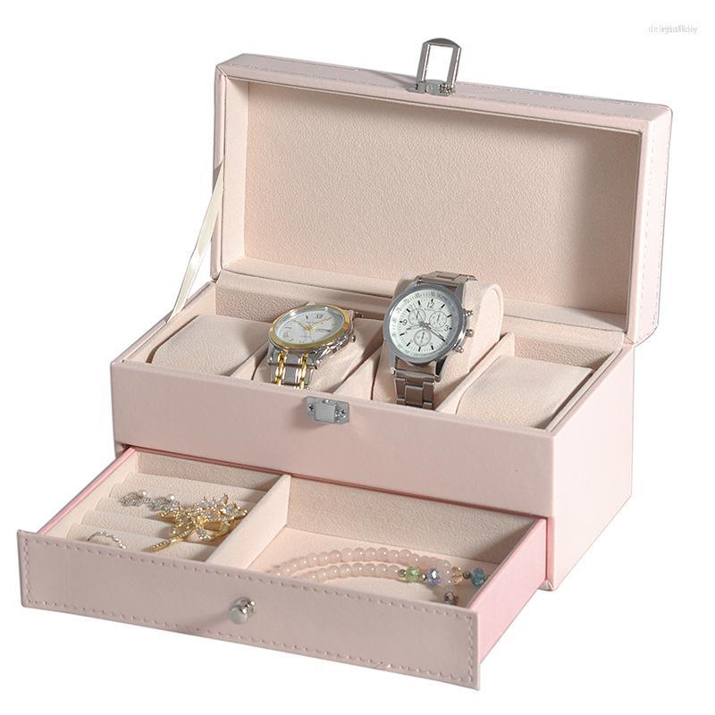 Watch Boxes PU Leather 4 - Position Box Double Layer Storage Drawer Type Jewelry Sunglasses Organize Display
Watch Boxes PU Leather 4 - Position Box Double Layer Storage Drawer Type Jewelry Sunglasses Organize Display