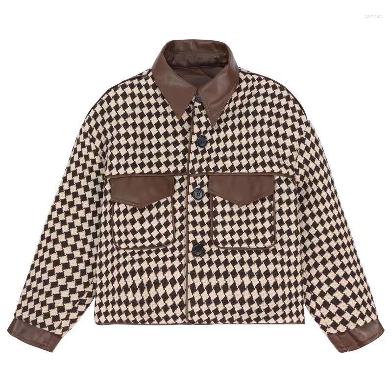 Women's Jackets 2023 High-End Short Plaid Top Long-Sleeved Coat Women's Spring And Autumn All-Match, Picture shown
Women's Jackets 2023 High-End Short Plaid Top Long-Sleeved Coat Women's Spring And Autumn All-Match, Picture shown
