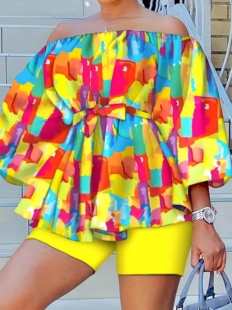 Women's Tracksuits 2023 Women's Clothing Fashion Casual Printing Round Neck Shirt With Half Sleeve Card Shoulder Top Shorts Suit Female, 6 blue
Women's Tracksuits 2023 Women's Clothing Fashion Casual Printing Round Neck Shirt With Half Sleeve Card Shoulder Top Shorts Suit Female, 6 blue