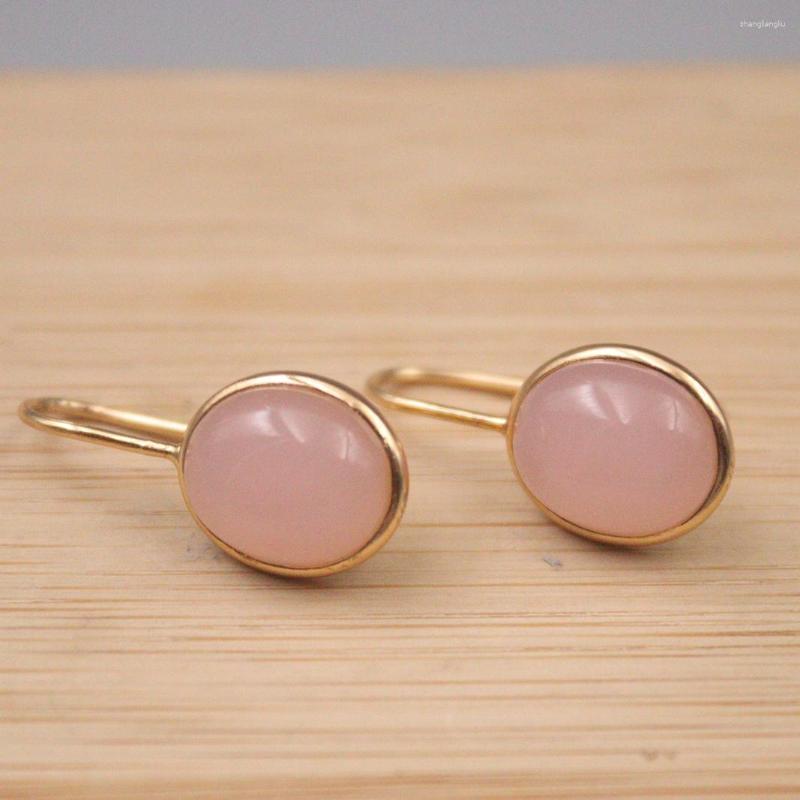 Dangle Earrings Real Silver 925 For Women Female Fine Pink Chalcedony Round Gemstone 18K Gold Plated Hook 24 12mm
Dangle Earrings Real Silver 925 For Women Female Fine Pink Chalcedony Round Gemstone 18K Gold Plated Hook 24 12mm