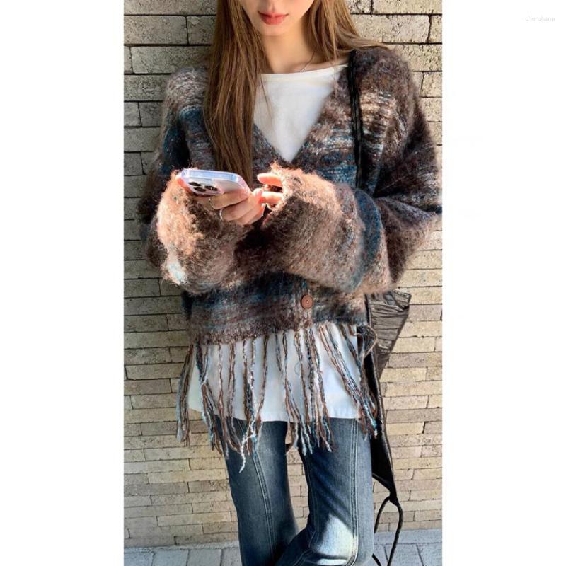 Women's Knits Bohemian Cardigan Sweater Knitted Long-sleeved Vintage Women Top V-neck Loose Short Lady Coat 2023 Travel Fashion Cape, Yellow
Women's Knits Bohemian Cardigan Sweater Knitted Long-sleeved Vintage Women Top V-neck Loose Short Lady Coat 2023 Travel Fashion Cape, Yellow