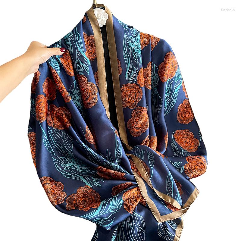Scarves VISUAL AXLES Spring Long Silk Woman Designer Flowers Print Shawls Foulard Femme Muslim Hijab YD0754
Scarves VISUAL AXLES Spring Long Silk Woman Designer Flowers Print Shawls Foulard Femme Muslim Hijab YD0754