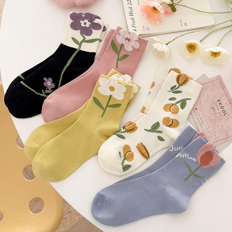 Women Socks Fashion Funny Japanese Korean Lovely Floral Tulip Harajuku Kawaii Mid Tube Streetwear Casual Girls Dress Sox, Dd4h5
Women Socks Fashion Funny Japanese Korean Lovely Floral Tulip Harajuku Kawaii Mid Tube Streetwear Casual Girls Dress Sox, Dd4h5