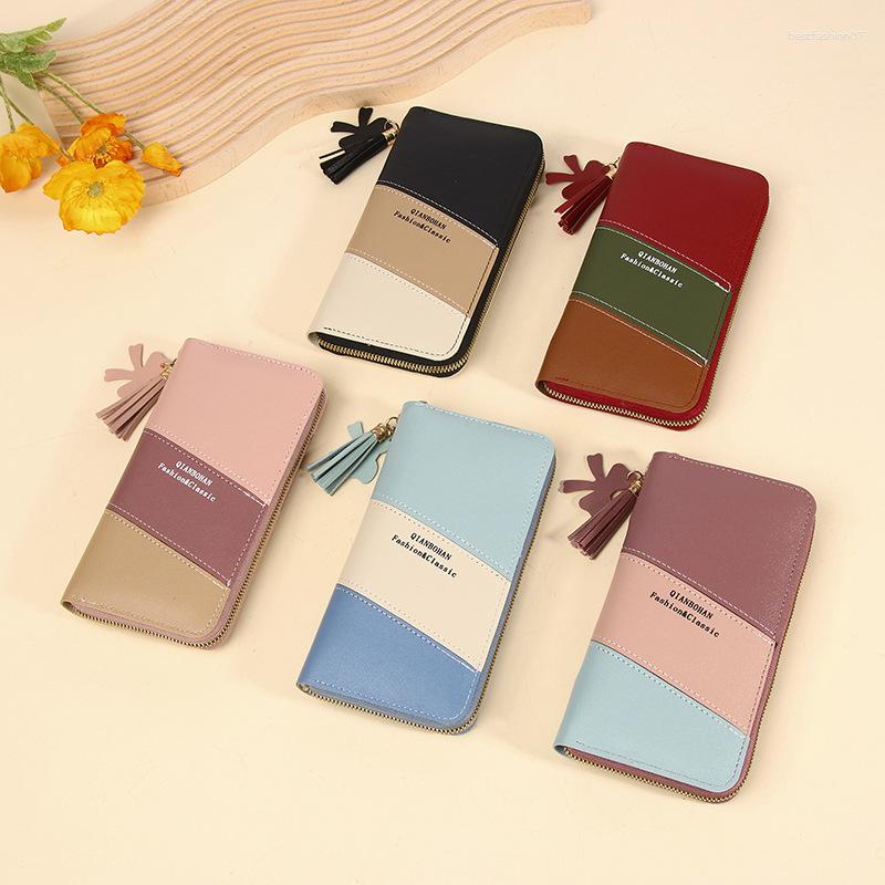 Evening Bags Color Blocking Versatile And Fashionable Women Long Wallet PU Leather Money Bag Clutch Large Capacity Card Holder Coin Purse, Black
Evening Bags Color Blocking Versatile And Fashionable Women Long Wallet PU Leather Money Bag Clutch Large Capacity Card Holder Coin Purse, Black