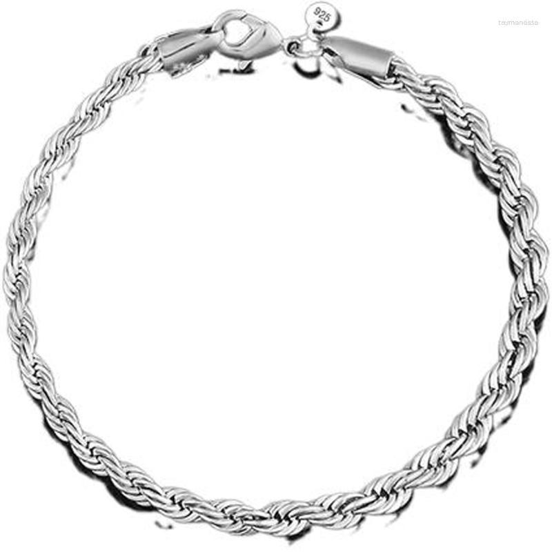 Link Bracelets Chain ONCE 3MM 4MM Silver Fashion Jewelry For Women Spring-ring-clasps Valentines Day Gift Rope Bracelet Raym22
Link Bracelets Chain ONCE 3MM 4MM Silver Fashion Jewelry For Women Spring-ring-clasps Valentines Day Gift Rope Bracelet Raym22