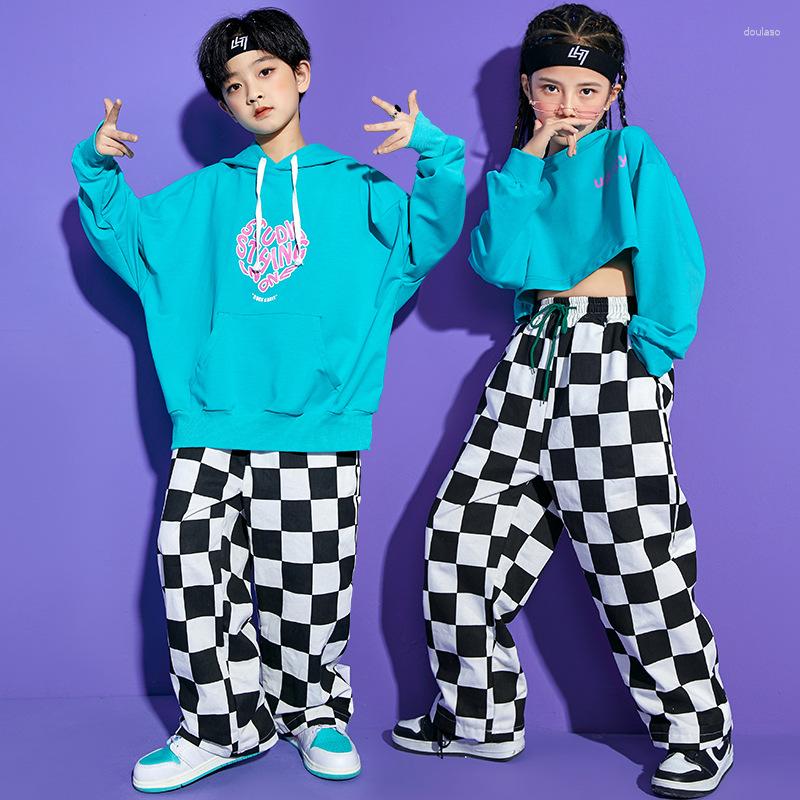 Stage Wear Kid Hip Hop Clothing Blue Hoodie Sweatshirt Crop Top Long Sleeve Shirt Streetwear Print Checkered Pants For Girls Dance Costume, Girls tops
Stage Wear Kid Hip Hop Clothing Blue Hoodie Sweatshirt Crop Top Long Sleeve Shirt Streetwear Print Checkered Pants For Girls Dance Costume, Girls tops