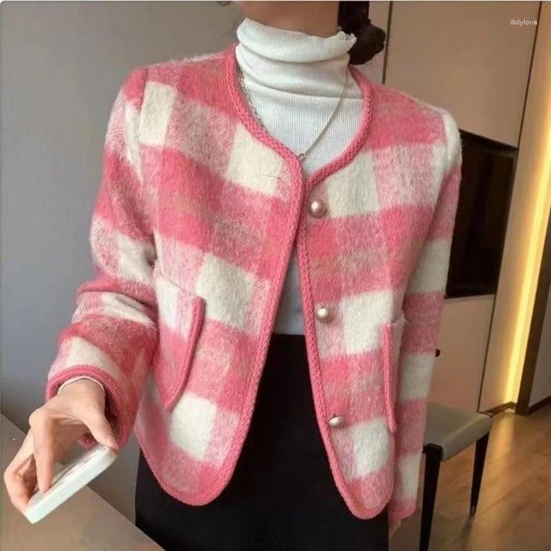 Women's Jackets 2023 Fashion Ladies Plaid Woolen Fluff Short Jacket Coat Women Spring Autumn Thicken Outerwear O-neck Long-sleeve Casual, Khaki
Women's Jackets 2023 Fashion Ladies Plaid Woolen Fluff Short Jacket Coat Women Spring Autumn Thicken Outerwear O-neck Long-sleeve Casual, Khaki