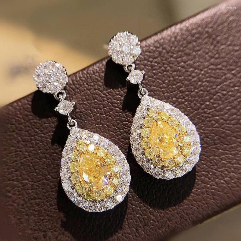Dangle Earrings CAOSHI Gorgeous Design Drop For Women Yellow CZ Accessories Aesthetic Anniversary Gift Mom Elegant Female Jewelry
Dangle Earrings CAOSHI Gorgeous Design Drop For Women Yellow CZ Accessories Aesthetic Anniversary Gift Mom Elegant Female Jewelry