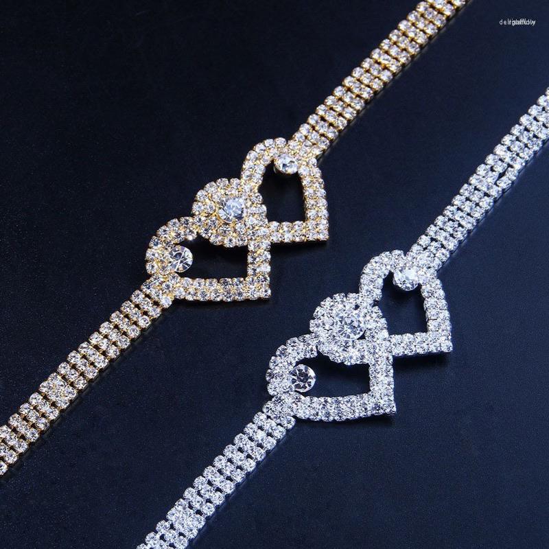 Anklets Trendy Silver Rhinestone Double Heart Anklet For Women Bling Hollow Love Foot Ankle Chain Bohemian Party Jewelry
Anklets Trendy Silver Rhinestone Double Heart Anklet For Women Bling Hollow Love Foot Ankle Chain Bohemian Party Jewelry