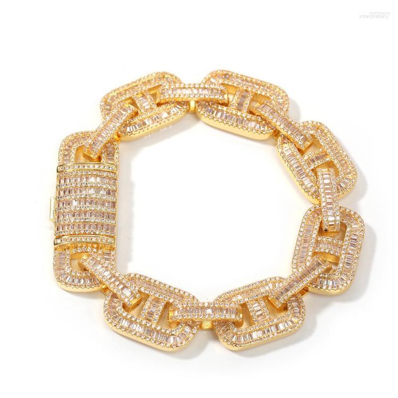 Link Bracelets Arrival 15mm Hip Hop Jewelry Zircon Iced Cuban Chain Diamond Bracelet For Men
Link Bracelets Arrival 15mm Hip Hop Jewelry Zircon Iced Cuban Chain Diamond Bracelet For Men