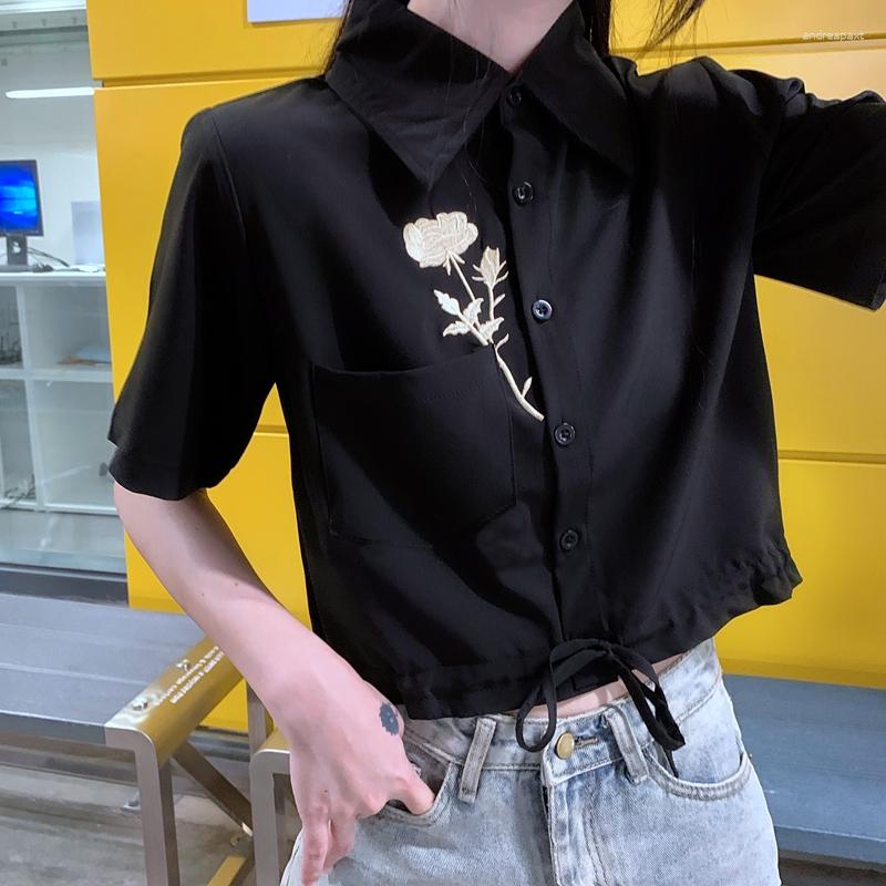 Women' Blouses DUOFAN Rose Embroidered Shirts Women' 2023 Summer Short Sleeve Lace Design Female Personality Tops Blusas, Black
Women' Blouses DUOFAN Rose Embroidered Shirts Women' 2023 Summer Short Sleeve Lace Design Female Personality Tops Blusas, Black