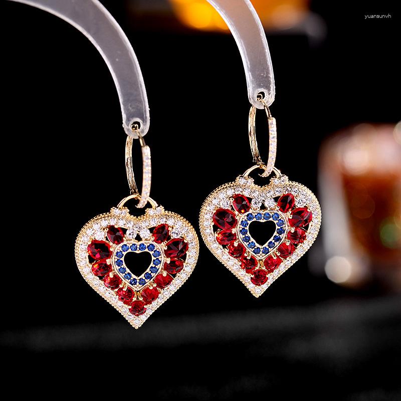 Dangle Earrings Fashion For Women Heart-shaped Retro Color Cz Geometric Ear Buckle Female Heavy Industry Peach Heart
Dangle Earrings Fashion For Women Heart-shaped Retro Color Cz Geometric Ear Buckle Female Heavy Industry Peach Heart