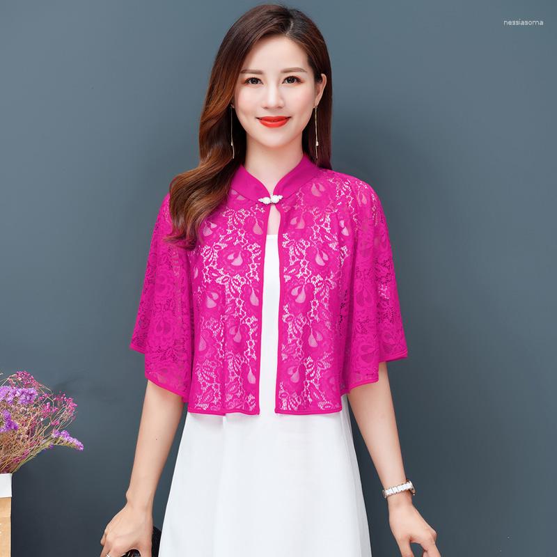 Women's Jackets Casaco Transparente Lace Cape Type 2023 Summer Fashion Women Solid Thin Shawl Coat Big Size Female All Match Casual Top
Women's Jackets Casaco Transparente Lace Cape Type 2023 Summer Fashion Women Solid Thin Shawl Coat Big Size Female All Match Casual Top