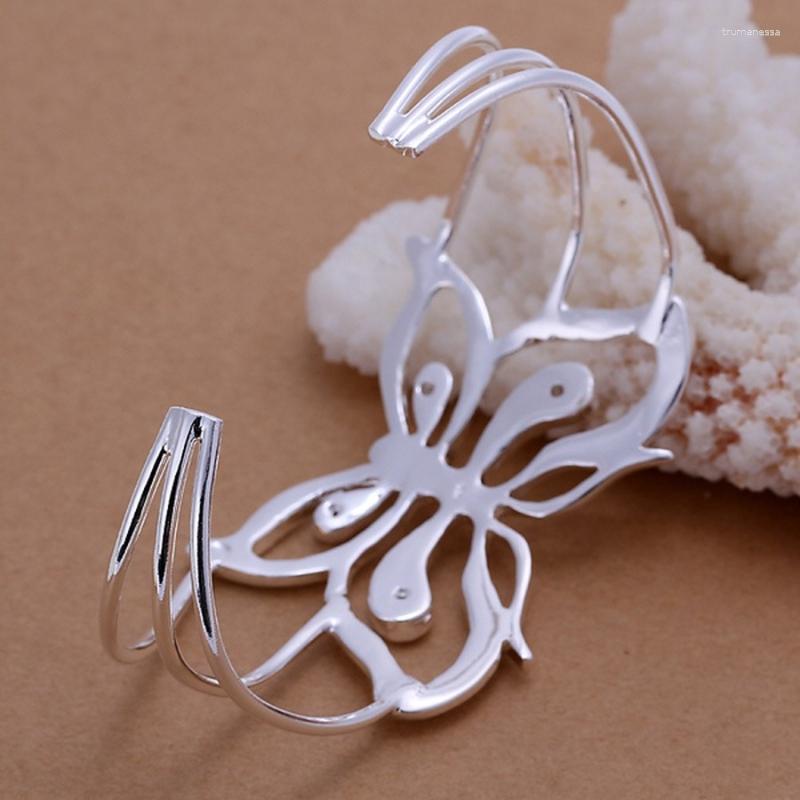 Bangle Promotions Fashion Silver Color Jewelry Charm Hollow Zircon Crystal Butterfly Circular Open Bracelet Women Lady B109 Raym22
Bangle Promotions Fashion Silver Color Jewelry Charm Hollow Zircon Crystal Butterfly Circular Open Bracelet Women Lady B109 Raym22