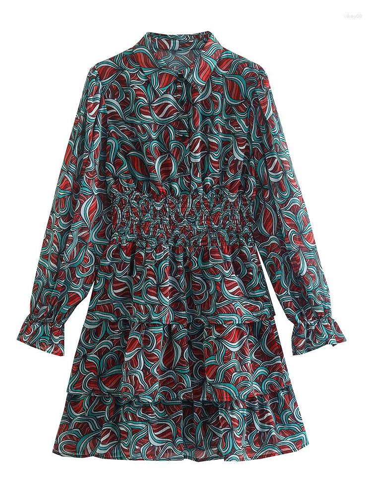 Casual Dresses YENKYE Women Vintage Print Chiffon Dress Elastic Waist Long Sleeve Female Short Vestido, Picture shown
Casual Dresses YENKYE Women Vintage Print Chiffon Dress Elastic Waist Long Sleeve Female Short Vestido, Picture shown