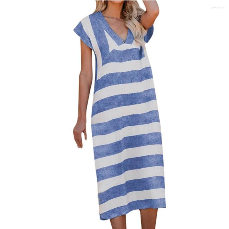 Casual Dresses Vestido 2023 Summer Women'S Y2k Plus Size Basic Short Sleeve Sundress Loose Round Neck Linen Stripe Print Slim Fit Dress, Pink
Casual Dresses Vestido 2023 Summer Women'S Y2k Plus Size Basic Short Sleeve Sundress Loose Round Neck Linen Stripe Print Slim Fit Dress, Pink