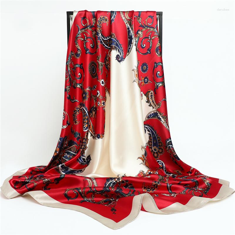 Scarves Summer Square Scarf For Women Luxury Design Headband Satin Silk Hijab Ladies Shawl Wrap Kercheif Bandana Muffler Turban
Scarves Summer Square Scarf For Women Luxury Design Headband Satin Silk Hijab Ladies Shawl Wrap Kercheif Bandana Muffler Turban