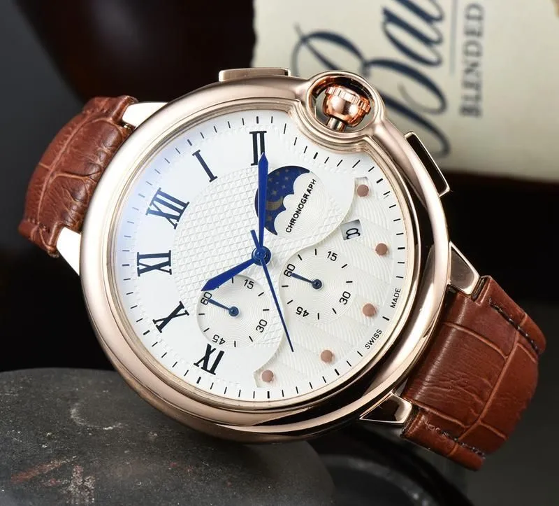 New Five stitches luxury mens watches All dial work Watch high quality chronograph clock leather belt men fashion accessories, Split
New Five stitches luxury mens watches All dial work Watch high quality chronograph clock leather belt men fashion accessories, Split