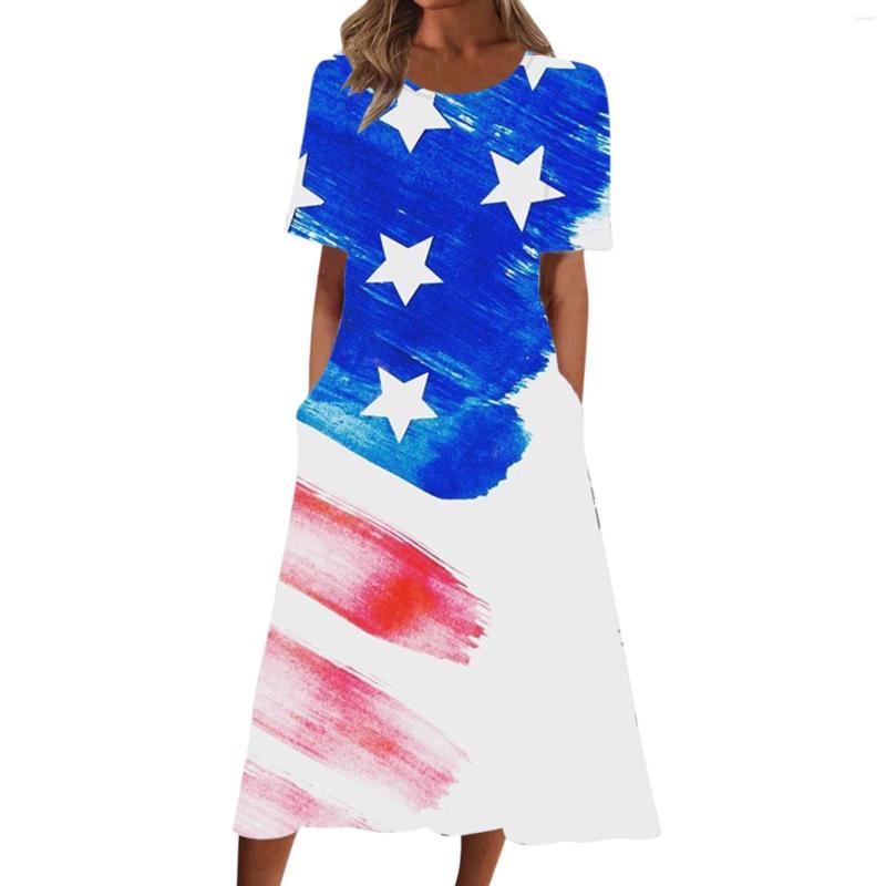 Casual Dresses Women' Summer Print Round Neck Short Sleeve Dress Bohemian With Beach Dressed For
Casual Dresses Women' Summer Print Round Neck Short Sleeve Dress Bohemian With Beach Dressed For