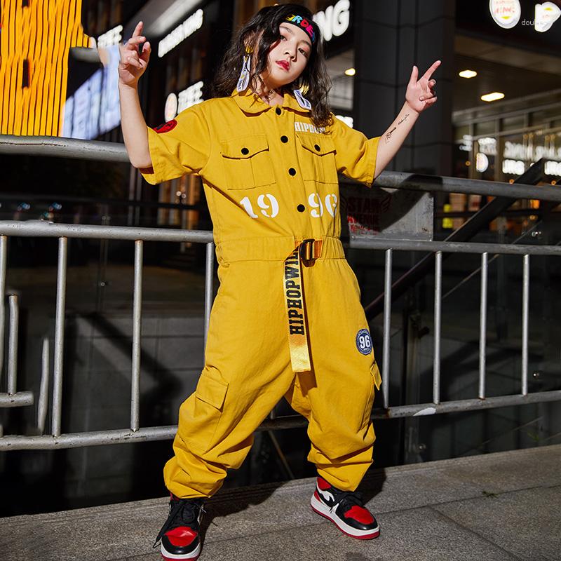 Stage Wear 2023 Hip Hop Dancing Clothes Kidswear Overall Street Outfit Girls Modern Jazz Dress Game Performance Costume Summer, Yellow
Stage Wear 2023 Hip Hop Dancing Clothes Kidswear Overall Street Outfit Girls Modern Jazz Dress Game Performance Costume Summer, Yellow