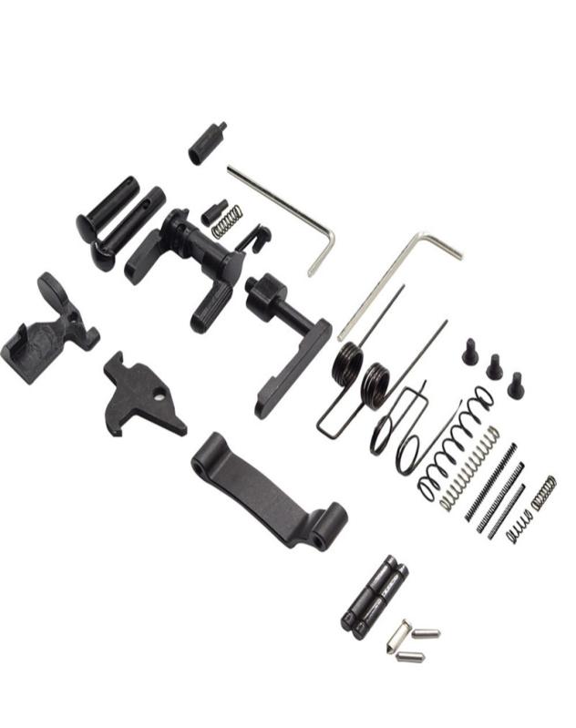 Tactical 32Pcs All Lower Parts Kit Springs Pins Detents Magazine Catch Spare Part for Hunting 223 556 AR15 Rifle Accessory3341253, Black
Tactical 32Pcs All Lower Parts Kit Springs Pins Detents Magazine Catch Spare Part for Hunting 223 556 AR15 Rifle Accessory3341253, Black