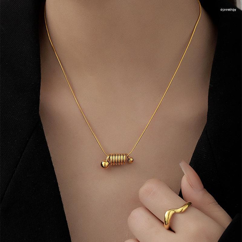 Chains 2023 Golden Spiral Pendant Necklace Women's Simple Color Preserving Personality Fashion Anniversary Gifts Birthday Gift
Chains 2023 Golden Spiral Pendant Necklace Women's Simple Color Preserving Personality Fashion Anniversary Gifts Birthday Gift