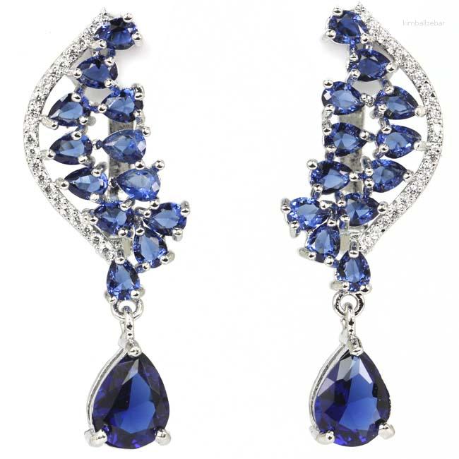 Dangle Earrings 925 SOLID STERLING SILVER Tanzanite Red Rubies Rich Blue Aquamarine Green Emerald White CZ Jewelry For Woman's
Dangle Earrings 925 SOLID STERLING SILVER Tanzanite Red Rubies Rich Blue Aquamarine Green Emerald White CZ Jewelry For Woman's