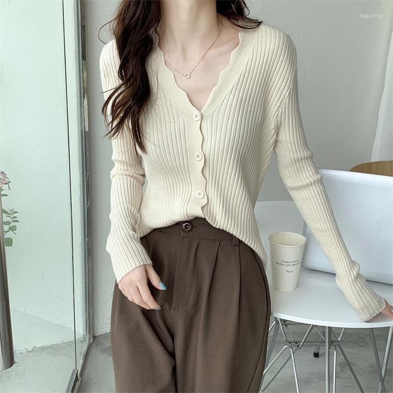 Women's Knits Solid Color Knitted Long Sleeve Slim V-neck Sweaters Versatile Women's Single Breasted Cardigan Spring Fall Female, Black
Women's Knits Solid Color Knitted Long Sleeve Slim V-neck Sweaters Versatile Women's Single Breasted Cardigan Spring Fall Female, Black