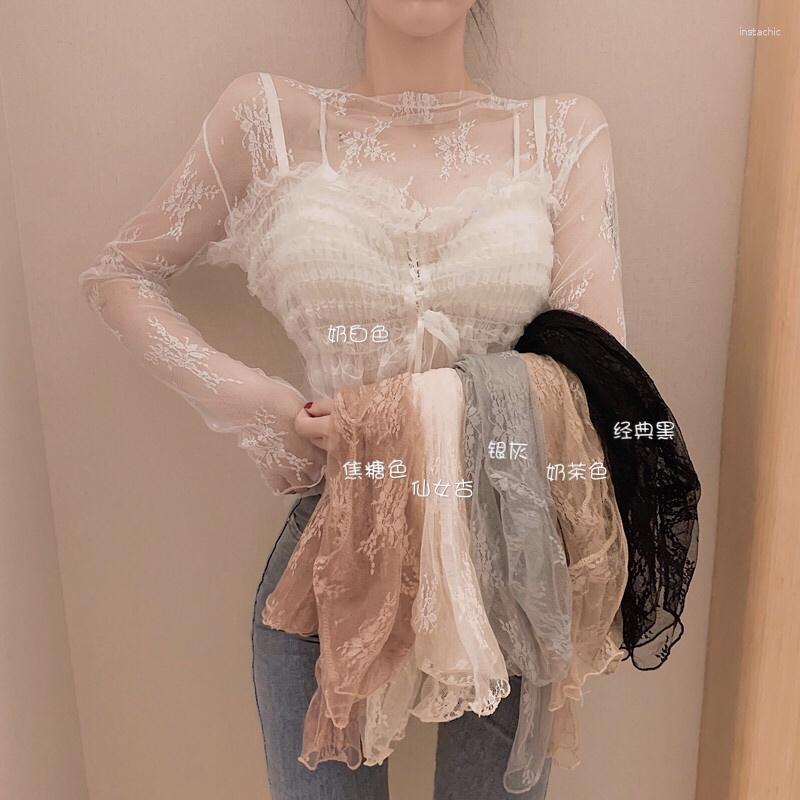 Women's T Shirts Y2k JK Top Lolita Ins Tide Lace Bottoming Shirt Female Super Fairy Style Small Mesh Embroidery Long-sleeved, Black
Women's T Shirts Y2k JK Top Lolita Ins Tide Lace Bottoming Shirt Female Super Fairy Style Small Mesh Embroidery Long-sleeved, Black