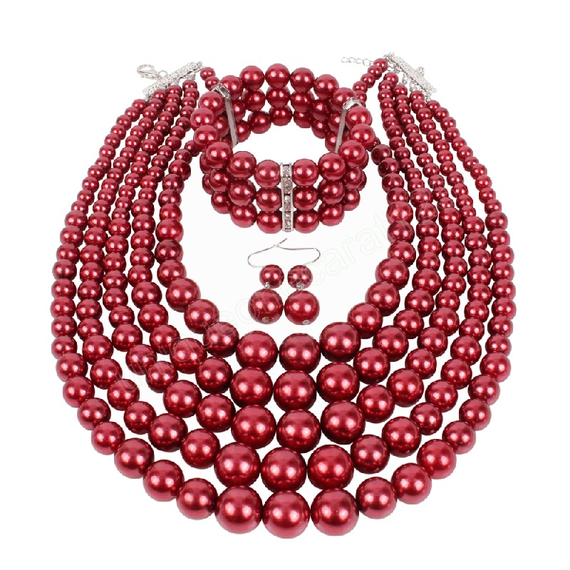 Multilayer Temperament Pearl Prom Wedding Jewelry Sets for Women Accessories Luxury Necklace Bracelet Bridal Jewelry Sets
Multilayer Temperament Pearl Prom Wedding Jewelry Sets for Women Accessories Luxury Necklace Bracelet Bridal Jewelry Sets