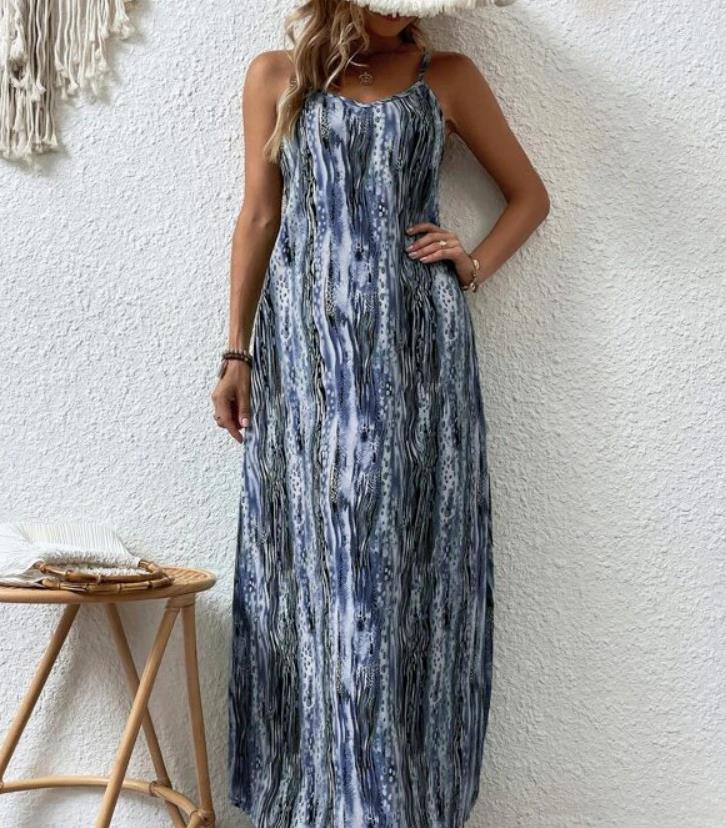 Casual Dresses For Women 2023 Summer Fashion Sleeveless Women' Trendy Print Vacation Strap Long Dress Female Vestidos Clothes
Casual Dresses For Women 2023 Summer Fashion Sleeveless Women' Trendy Print Vacation Strap Long Dress Female Vestidos Clothes