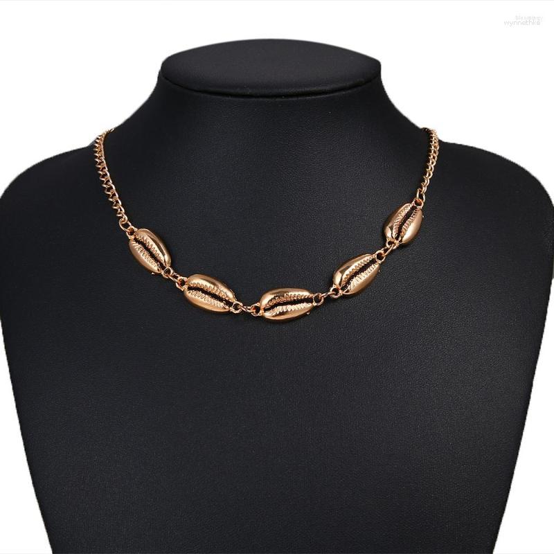 Pendant Necklaces Bohemian Seashell Alloy Choker Necklace Summer Vintage Gold Silver Color Short Collar Party Jewelry
Pendant Necklaces Bohemian Seashell Alloy Choker Necklace Summer Vintage Gold Silver Color Short Collar Party Jewelry