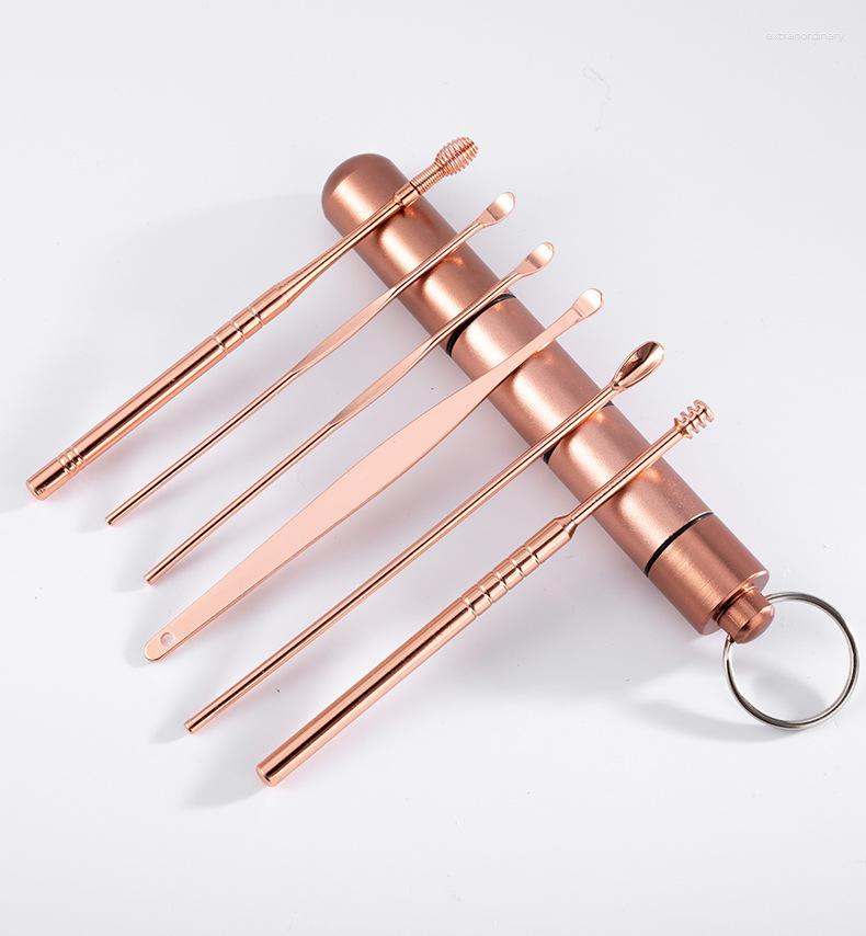 Nail Art Kits Stainless Steel 6PCS Ear Cleaning Artifact Spring Rotary Picking Tool Set Kit Earpick Rose Gold Domestic
Nail Art Kits Stainless Steel 6PCS Ear Cleaning Artifact Spring Rotary Picking Tool Set Kit Earpick Rose Gold Domestic