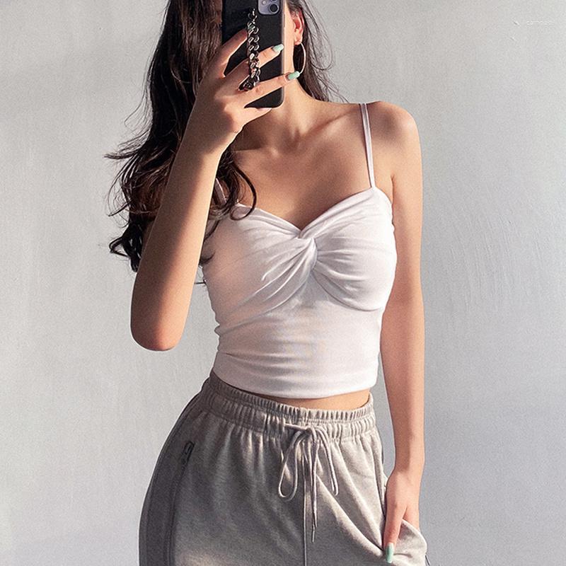 Women' Tanks Women Summer Style With Chest Cushion Strap Tank Top Pleated Solid Color Slim Fit V238, Black
Women' Tanks Women Summer Style With Chest Cushion Strap Tank Top Pleated Solid Color Slim Fit V238, Black