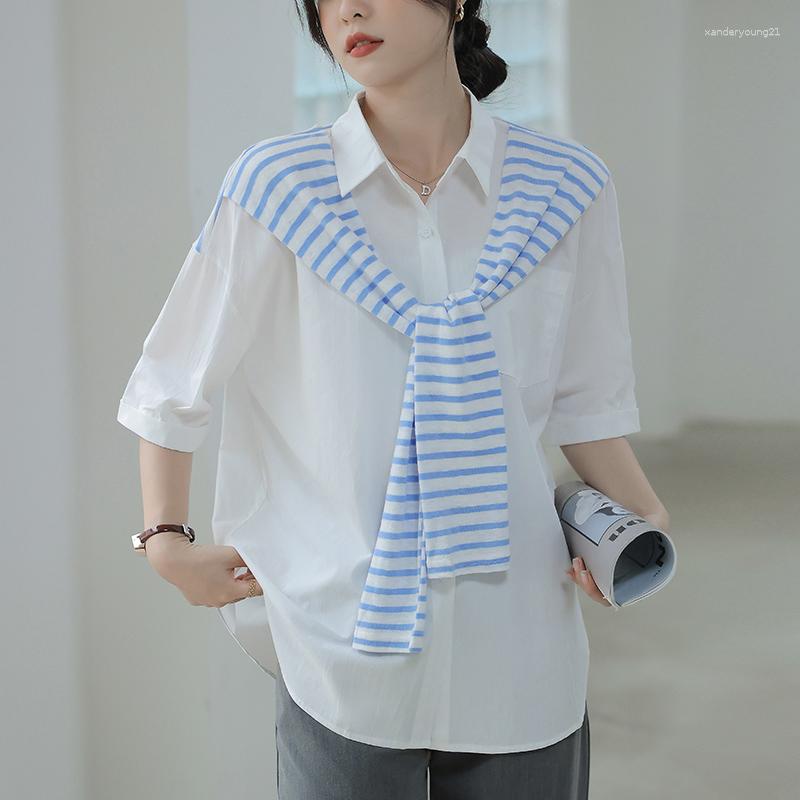 Women' Blouses Stylish Bow Office Ladies Solid Shirts 2023 Summer Short Sleeve Loose Female Women Tops Blusas Elegant T824a, White
Women' Blouses Stylish Bow Office Ladies Solid Shirts 2023 Summer Short Sleeve Loose Female Women Tops Blusas Elegant T824a, White